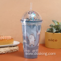 Unicorn Summer Ice Cup with lid and straw